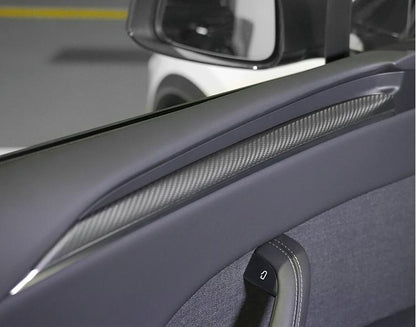 Door Trim Dry Carbon Fiber Overlay for Model S/X
