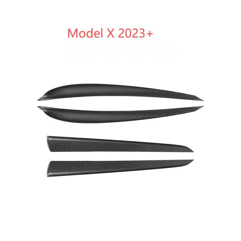 Door Trim Dry Carbon Fiber Overlay for Model S/X