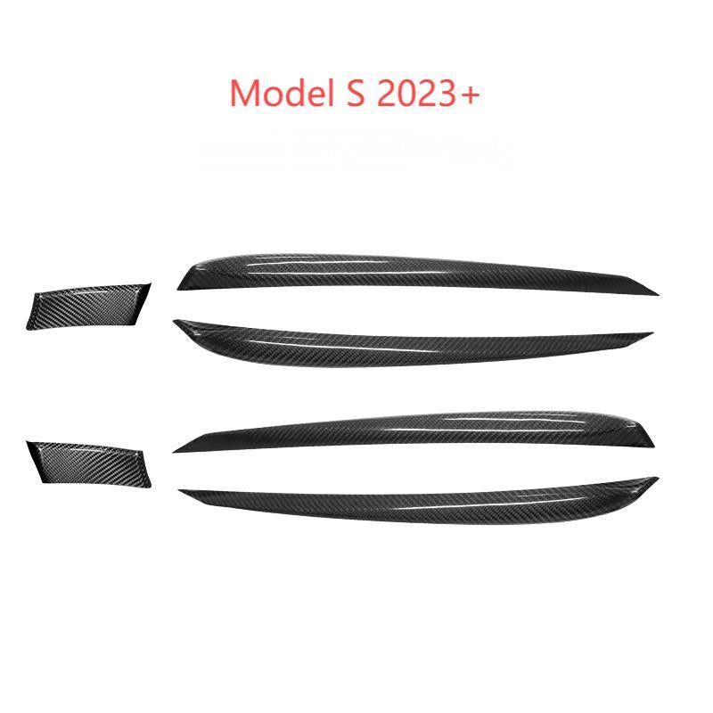 Door Trim Dry Carbon Fiber Overlay for Model S/X