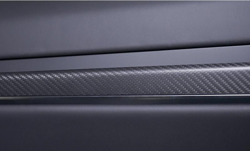 Door Trim Dry Carbon Fiber Overlay for Model S/X