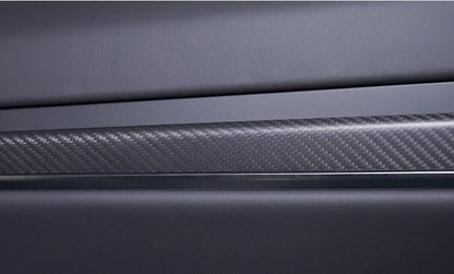 Door Trim Dry Carbon Fiber Overlay for Model S/X