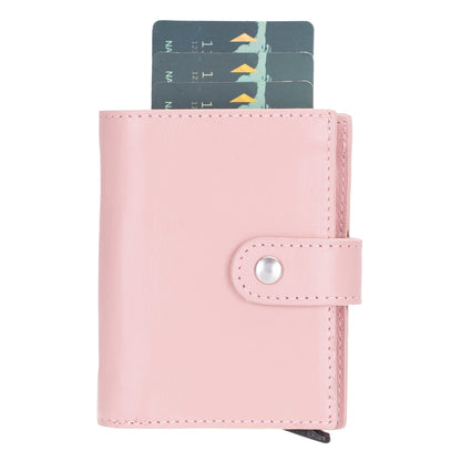 Douglas Genuine Leather Pop-Up Wallet with AirTag Slot - RFID Blocking Cardholder