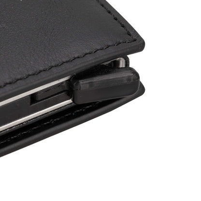 Douglas Genuine Leather Pop-Up Wallet with AirTag Slot - RFID Blocking Cardholder