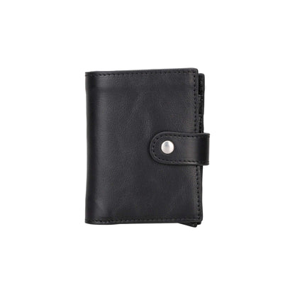 Douglas Genuine Leather Pop-Up Wallet with AirTag Slot - RFID Blocking Cardholder