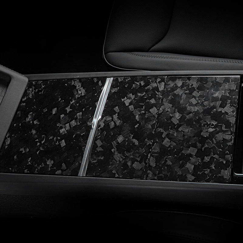 Dry Carbon Fiber Panel Console Wrap For Tesla New Model Y & Model 3 Highland