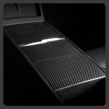 Dry Carbon Fiber Panel Console Wrap For Tesla New Model Y & Model 3 Highland