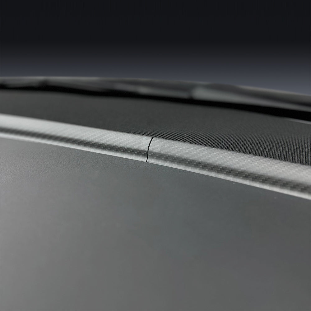 Dry Carbon Fiber Upper Dash Overlay for Model 3 / Y