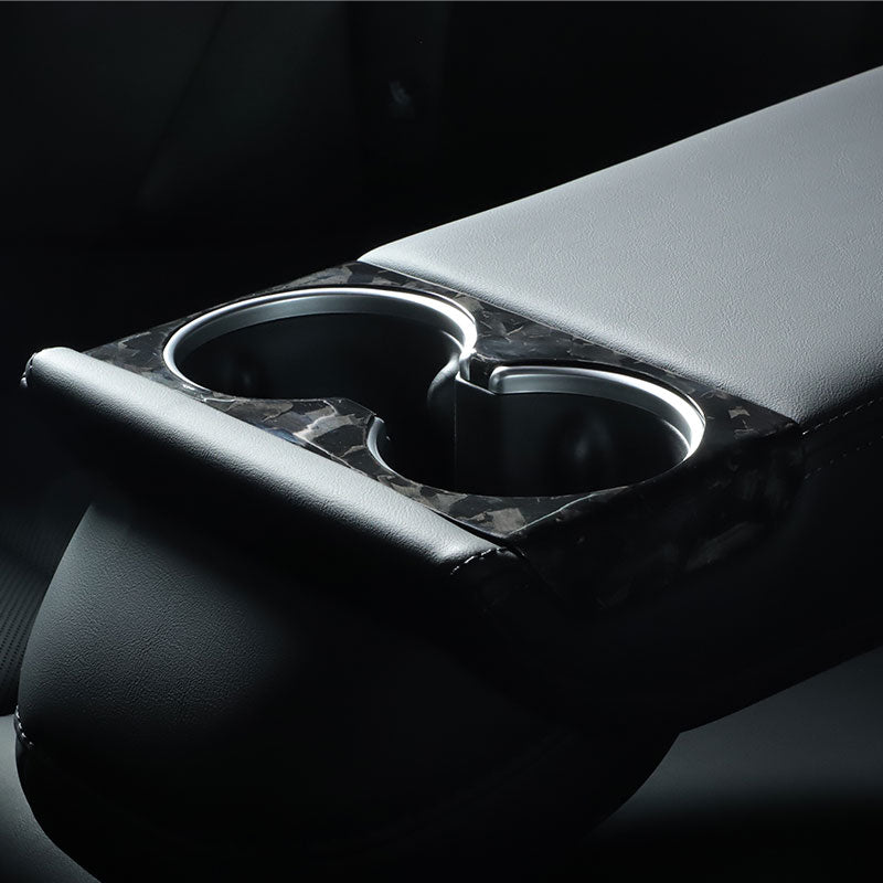 Dry Carbon Fibre Beverage Holder for Tesla Model 3 Highland / Model Y Juniper