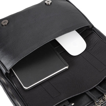 Elmira Leather Laptop Backpack for Men and Women