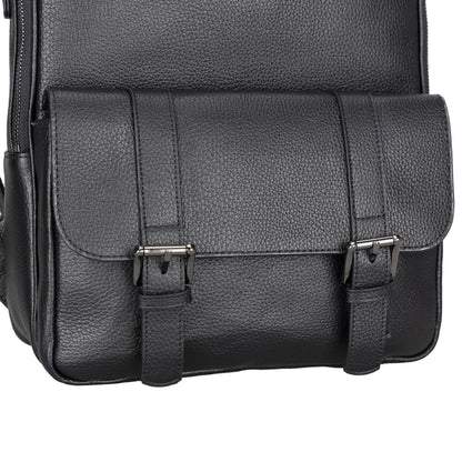 Elmira Leather Laptop Backpack for Men and Women