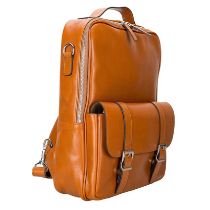 Elmira Leather Laptop Backpack for Men and Women