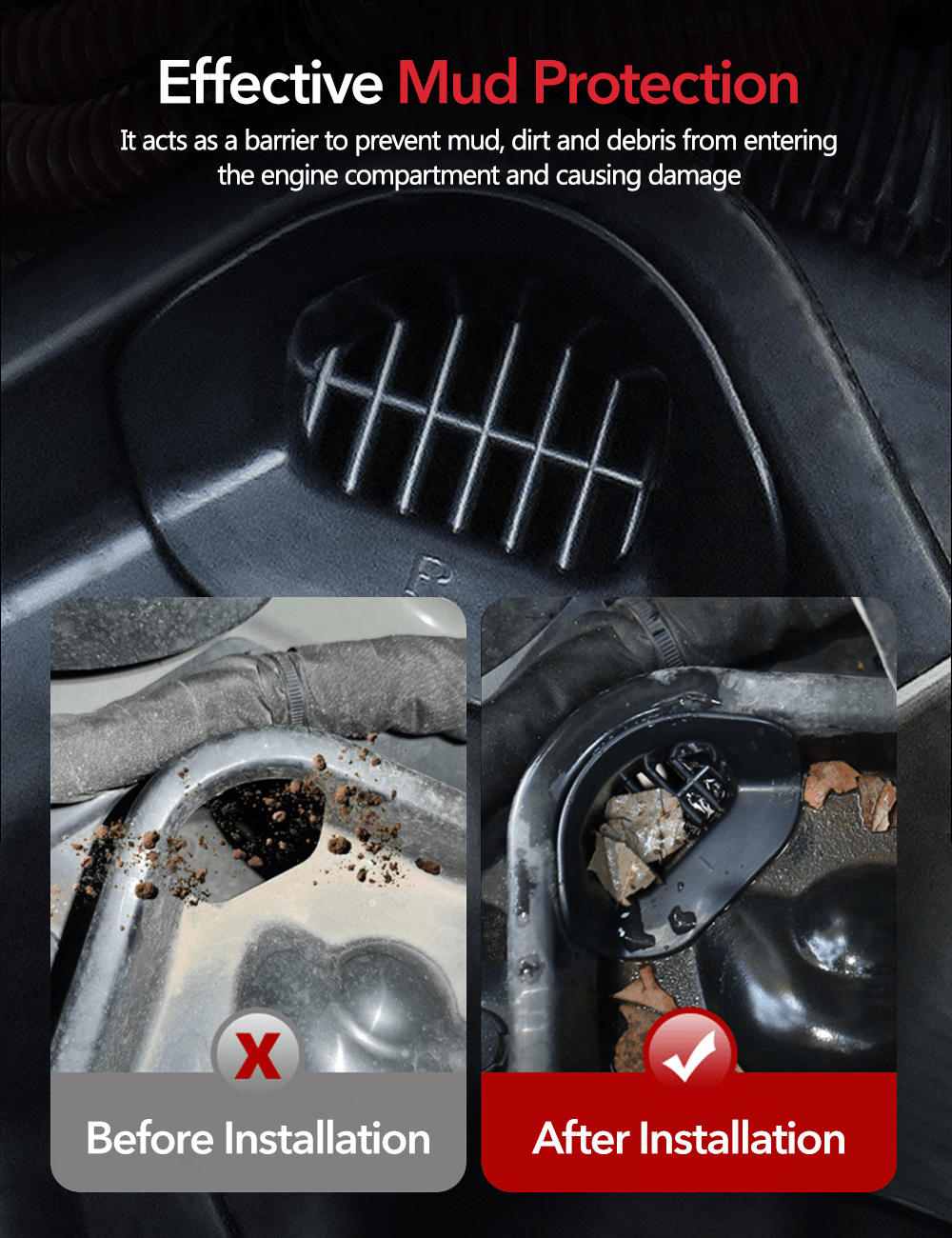 Engine Compartment Mud Cover for Tesla Model Y ( BFCM Flash Sale)