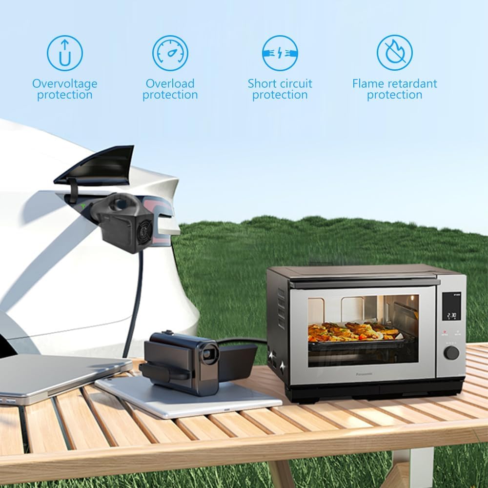 EV Discharger machine  for Model Y/ 3/ X/S, protable V2L for oudoor and camping