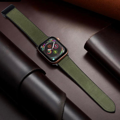 Magnetic Buckle Leather Band for Apple Watch