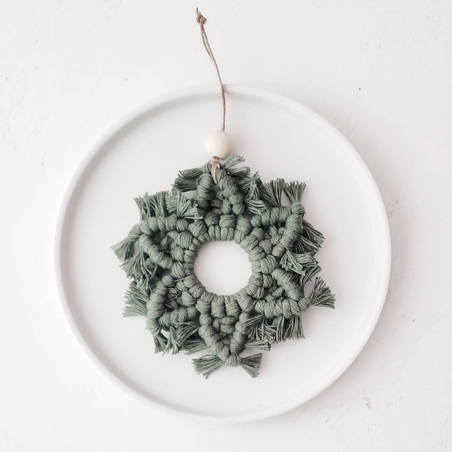 Macrame Snowflake Ornament