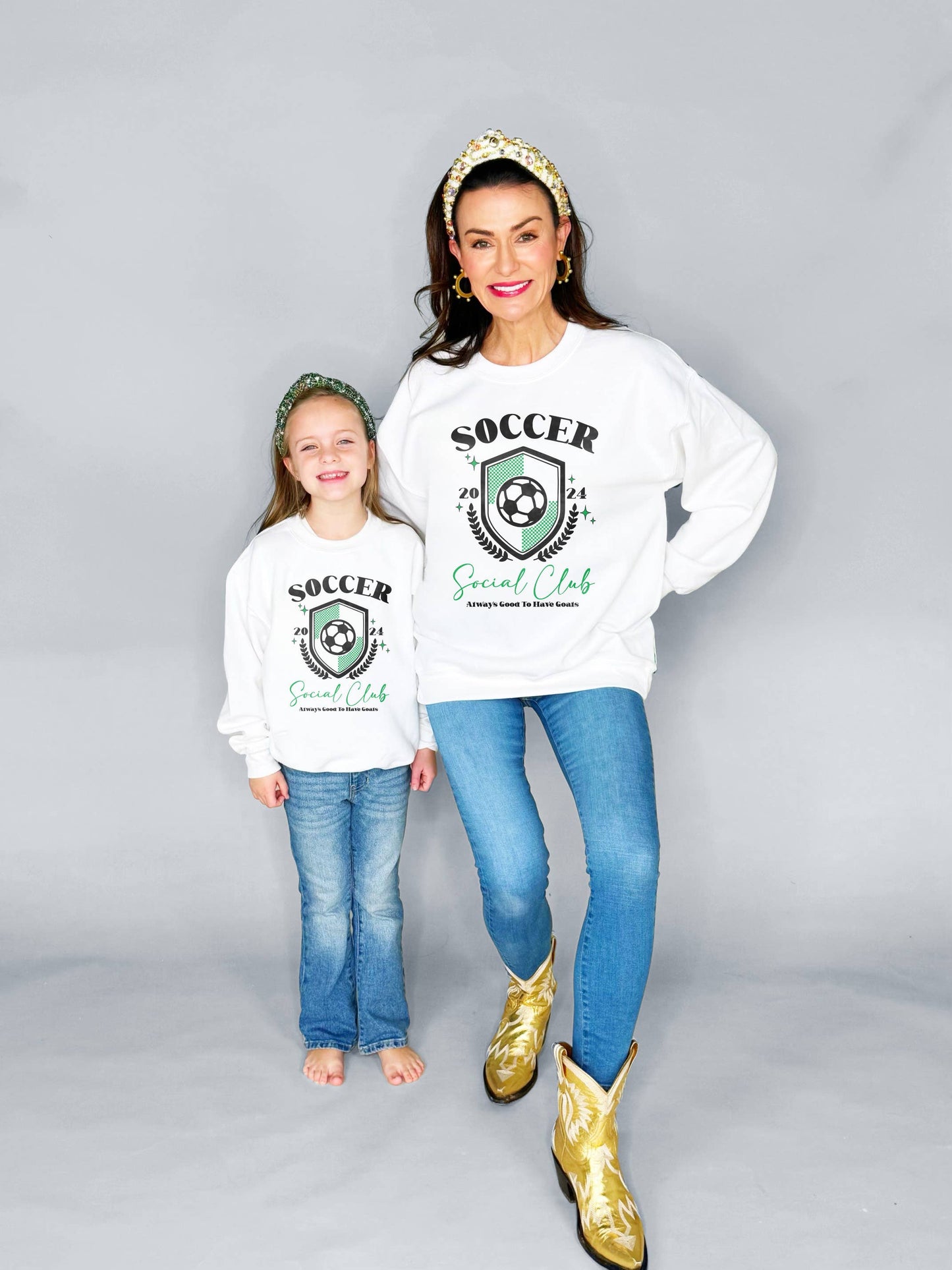 Soccer Social Club Youth and Adult Sweatshirt