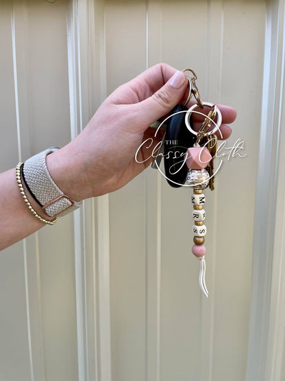 Silicone Bead Keychain -MRS