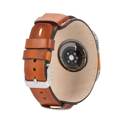 Fort Cuff Leather Bands for Apple Watch 9, Ultra 2 & SE