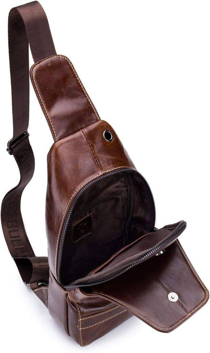 Leather Business Sling Bag – Compact & Timeless
