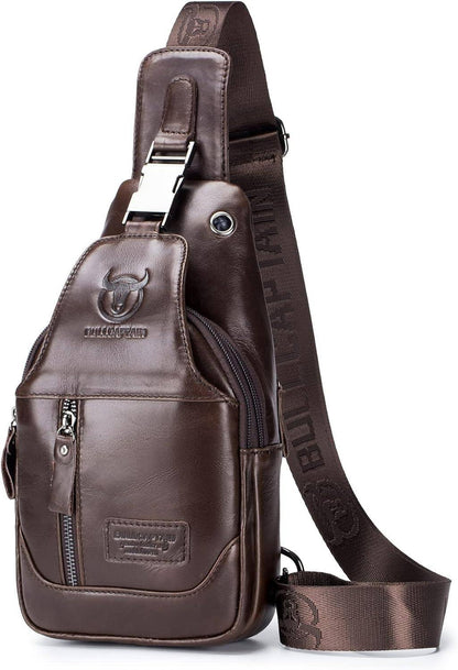 Leather Casual Crossbody Sling Bag – Sleek & Functional
