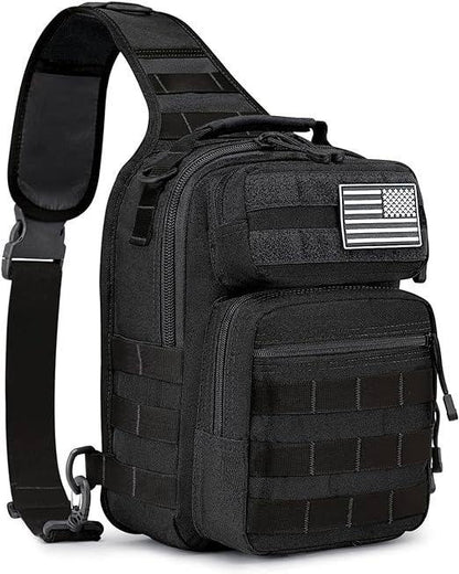 Compact Tactical MOLLE Sling Bag – Rugged & Versatile