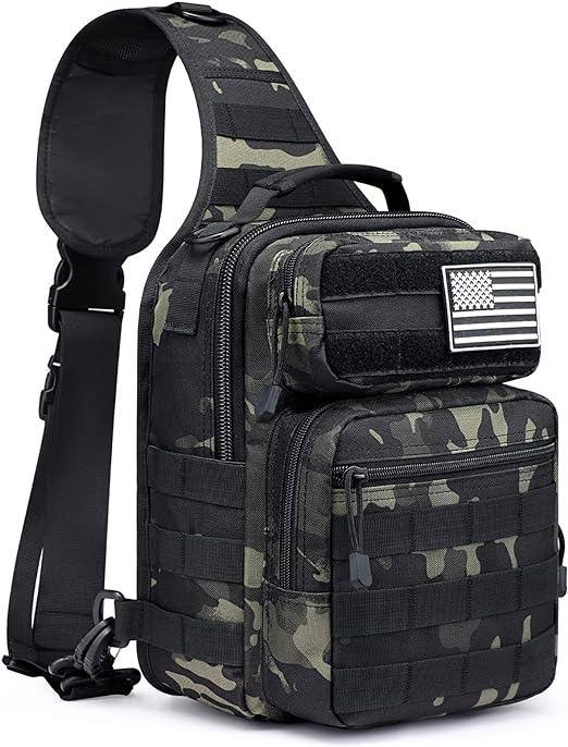 Compact Tactical MOLLE Sling Bag – Rugged & Versatile
