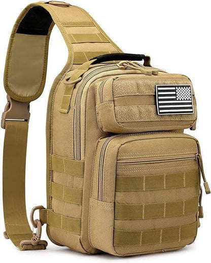 Compact Tactical MOLLE Sling Bag – Rugged & Versatile