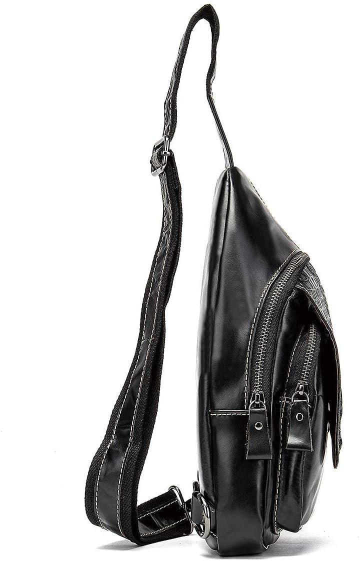 Crocodile Embossed Leather Sling Bag – Bold & Modern