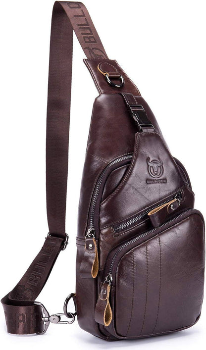 Leather Crossbody Chest Bag – Refined & Rugged