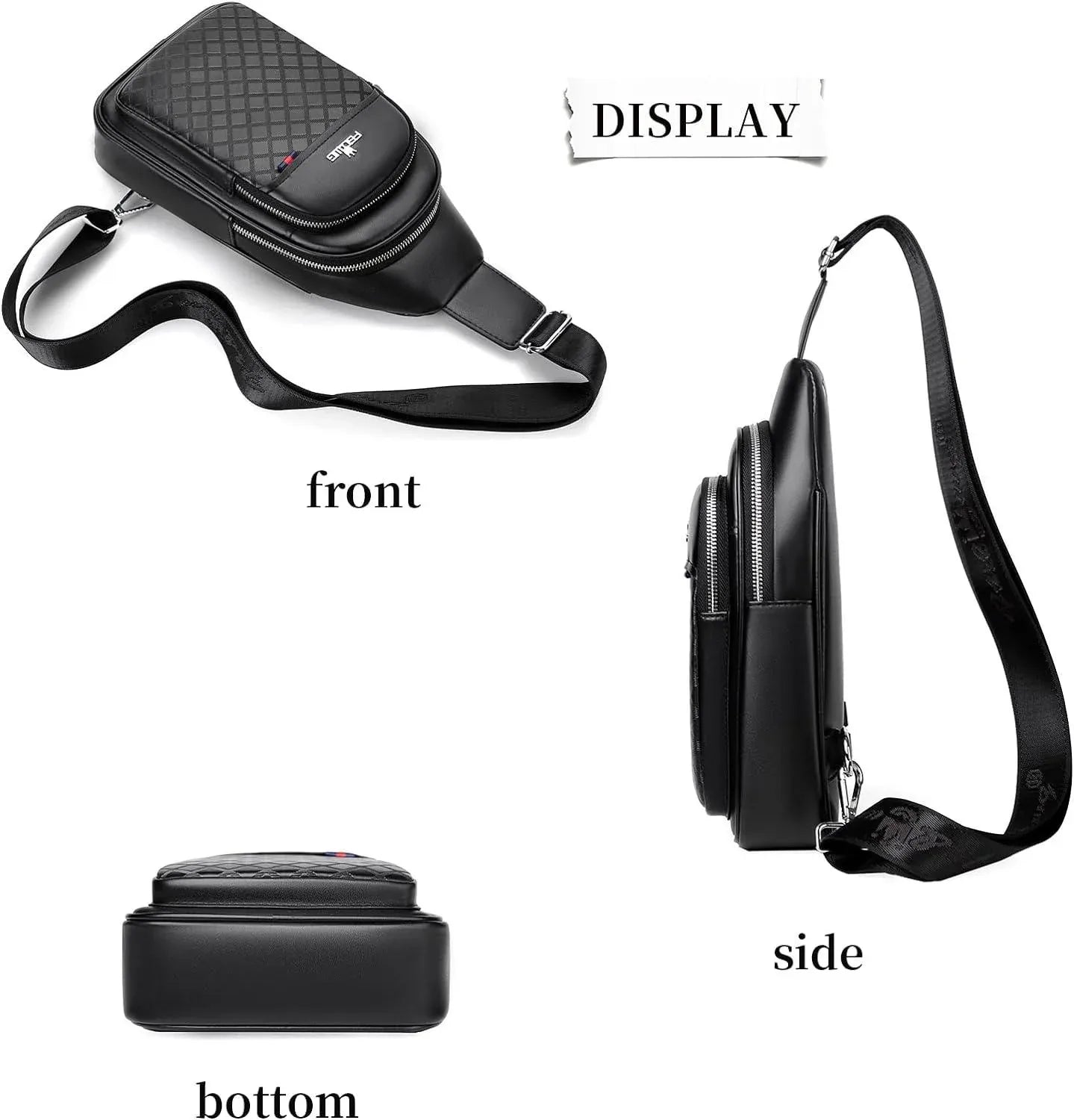 Vegan Leather Sling Backpack – Vintage & Modern