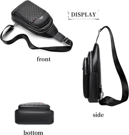 Vegan Leather Sling Backpack – Vintage & Modern