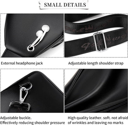 Vegan Leather Sling Backpack – Vintage & Modern