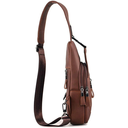 Executive Leather Sling Bag – Sophisticated & Functional