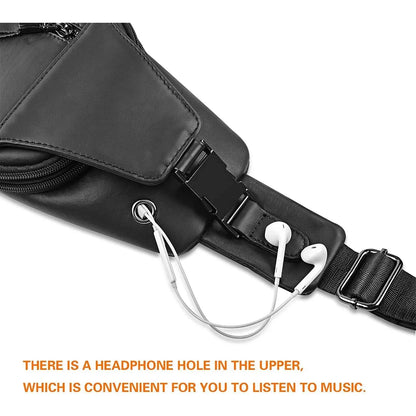 Executive Leather Sling Bag – Sophisticated & Functional