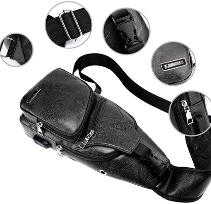 Vegan Leather Crossbody Sling Bag – Modern & Versatile