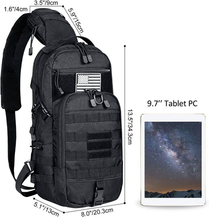 Hidden Compartment Tactical Sling Backpack – Durable & Ergonomic