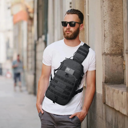 Hidden Compartment Tactical Sling Backpack – Durable & Ergonomic