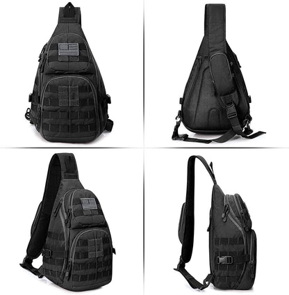 MOLLE Tactical Crossbody Sling Bag – Durable & Mission-Ready