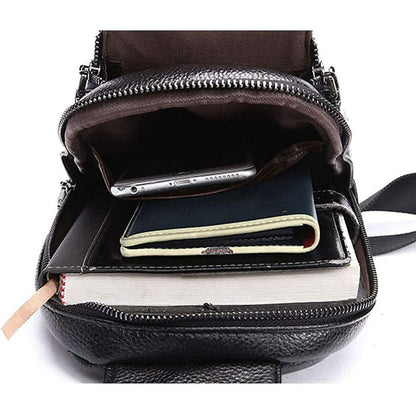 FR Fashion Co. Crocodile Pattern Genuine Leather Sling Bag