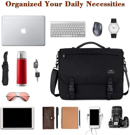 Nylon Messenger Bag – Water-Resistant 15.6″ Laptop Crossbody