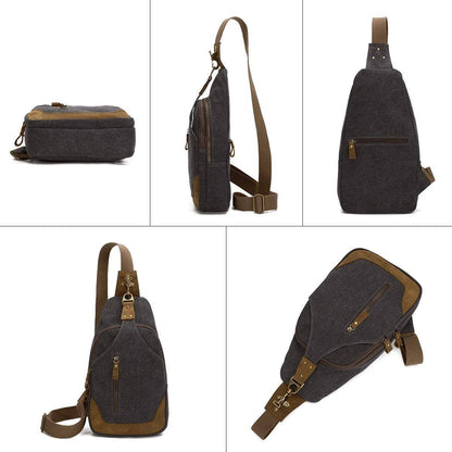 Vintage Canvas Sling Bag – Timeless & Durable