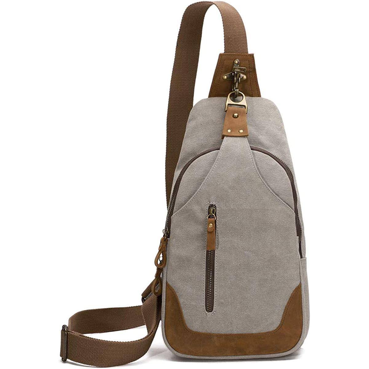 Vintage Canvas Sling Bag – Timeless & Durable