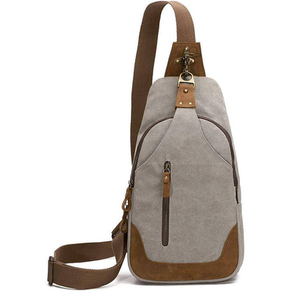 Vintage Canvas Sling Bag – Timeless & Durable