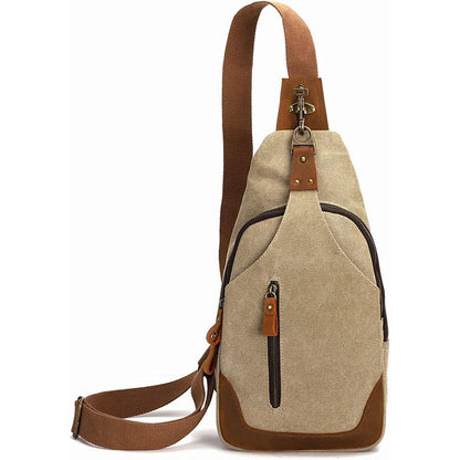 Vintage Canvas Sling Bag – Timeless & Durable