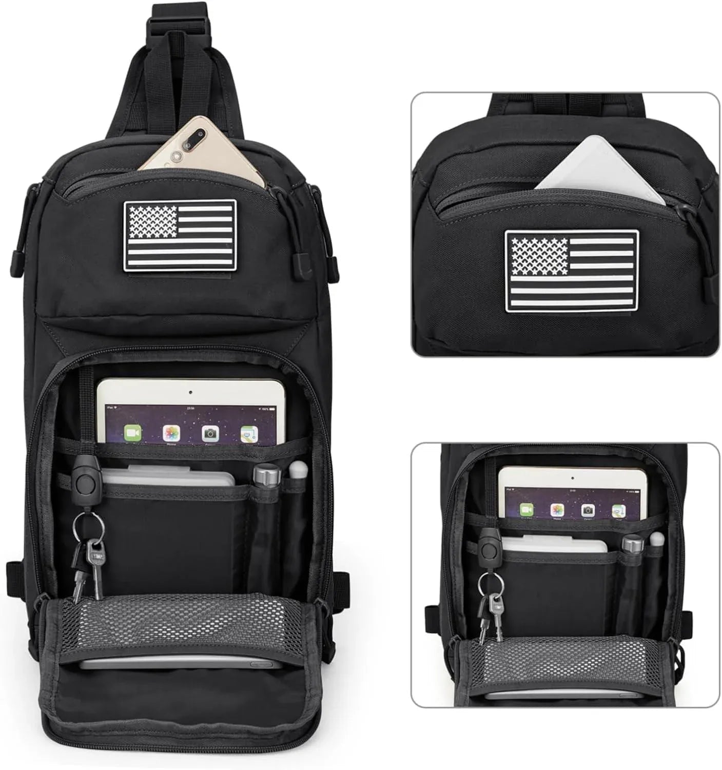 10L MOLLE Tactical Sling Backpack – Durable & Mission-Ready