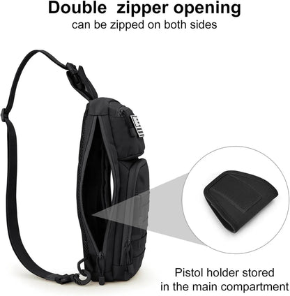 10L MOLLE Tactical Sling Backpack – Durable & Mission-Ready