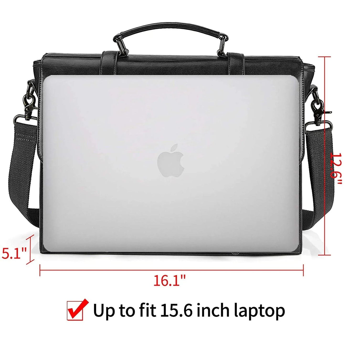 Designer Messenger Bag – PU Leather Laptop Briefcase with Multiple Compartments