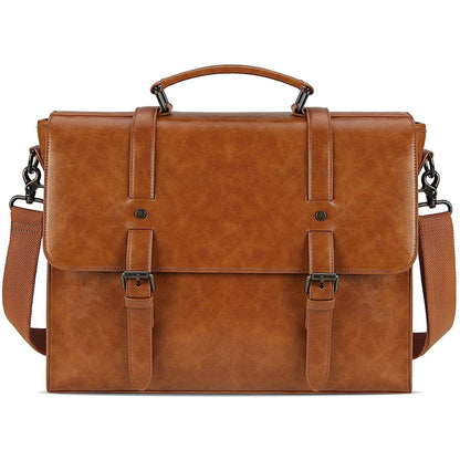 Designer Messenger Bag – PU Leather Laptop Briefcase with Multiple Compartments