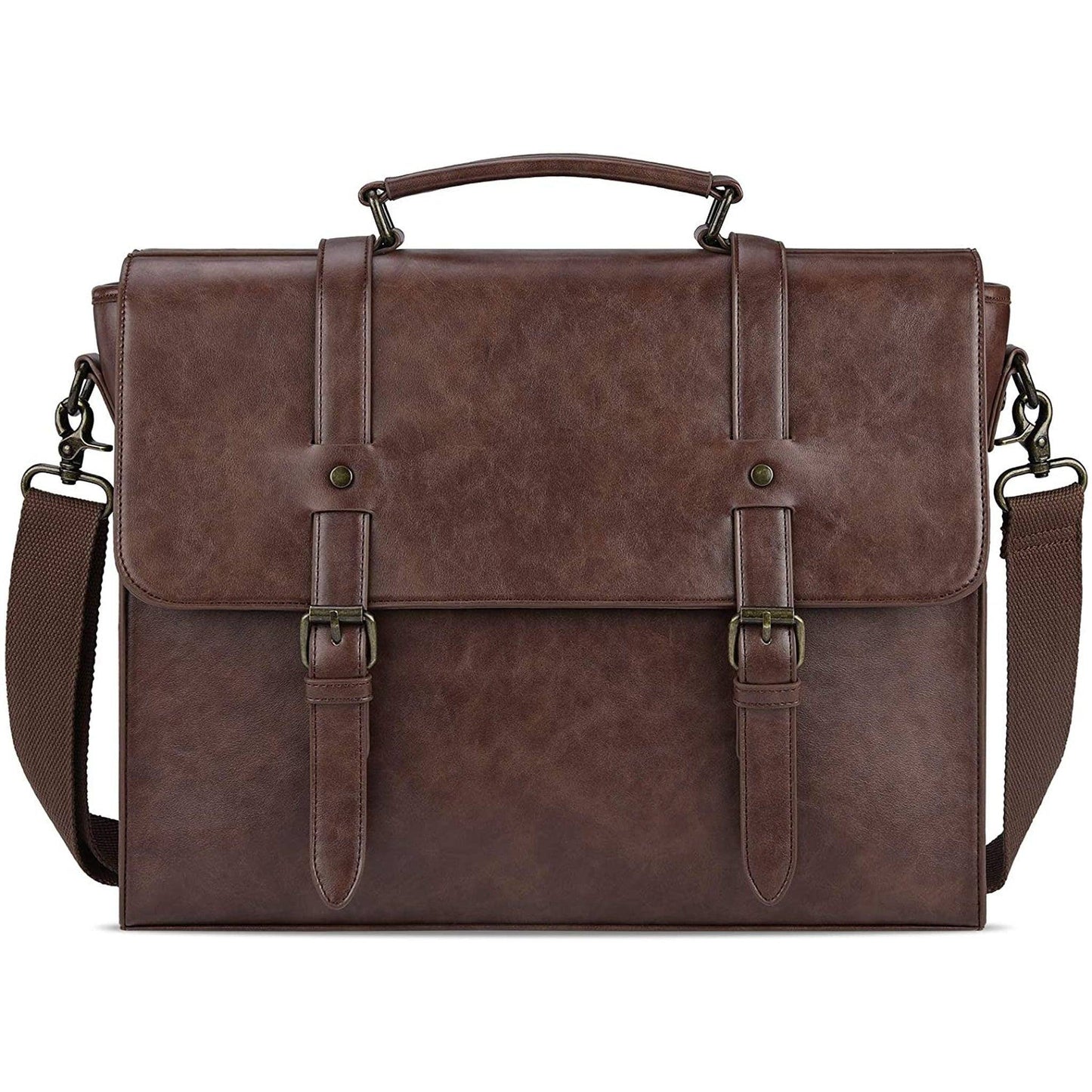 Designer Messenger Bag – PU Leather Laptop Briefcase with Multiple Compartments