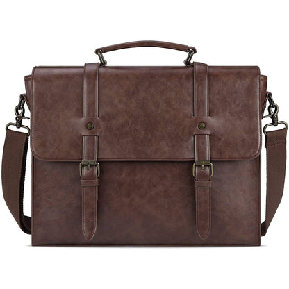 Designer Messenger Bag – PU Leather Laptop Briefcase with Multiple Compartments